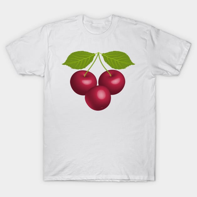 Cherries T-Shirt by Designoholic